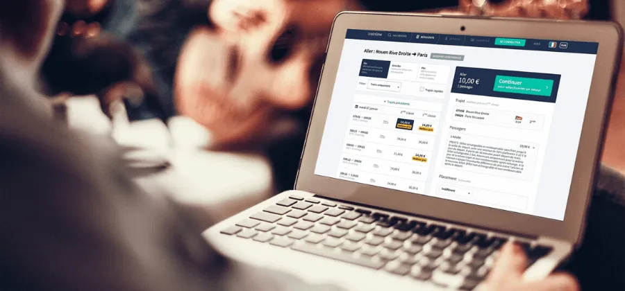 Trainline, version web ou mobile pour réserver son train rapidement